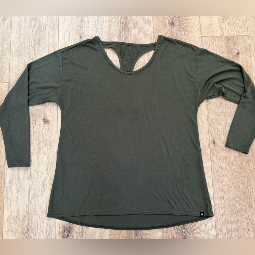 Hurley Nike dri fit Long Sleeve Top with Cutout Back